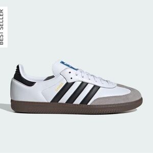 Adidas Samba White and Black Sneakers